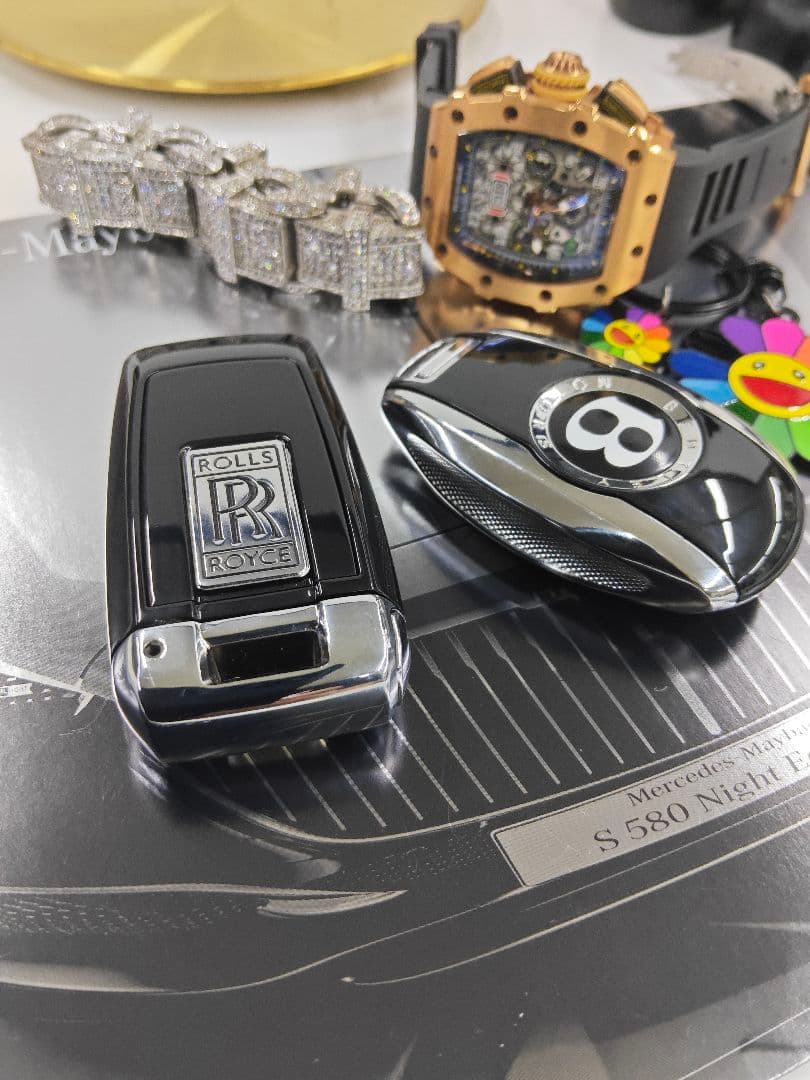 ベントレー スマートキー3つボタン　Bentley　シェル