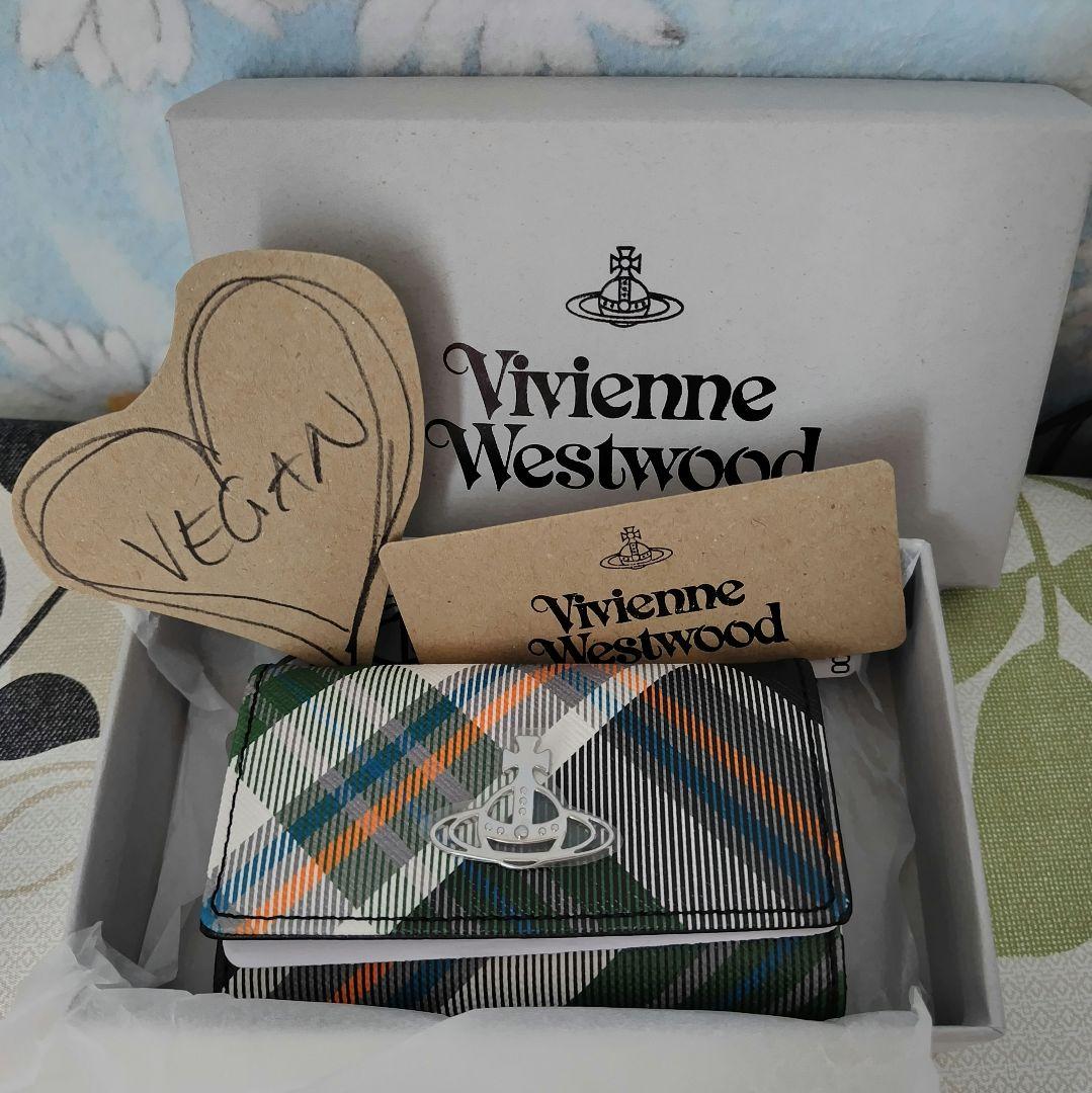 Vivienne Westwood タータンチェックキーケース グリーン