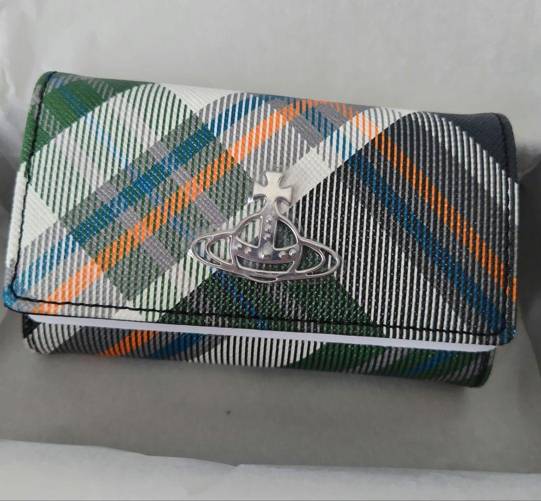 Vivienne Westwood タータンチェックキーケース グリーン