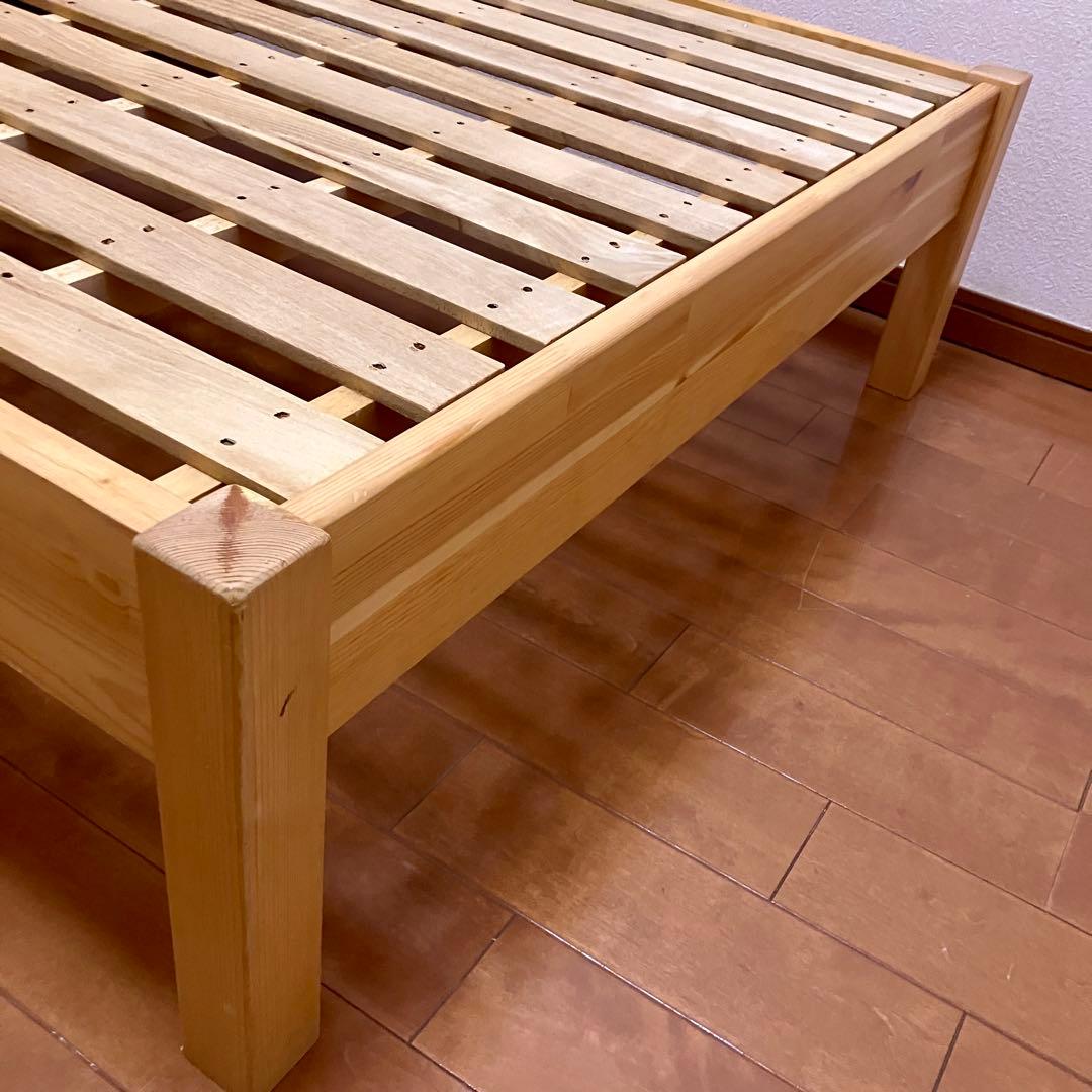 ショコラ　無印良品 パイン材ベッドフレーム