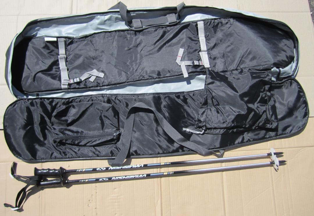 ケスレー(KASTLE)Freeride120cmミッドスキー＆ストック＆バッグ