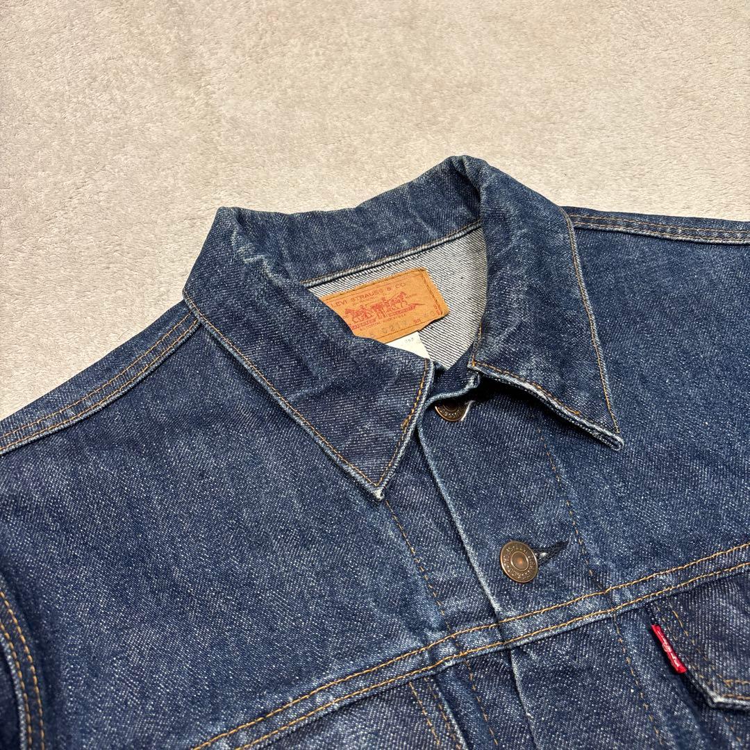 濃紺美品◎70sリーバイス 70505 USA製デニムジャケット40ケアタグ