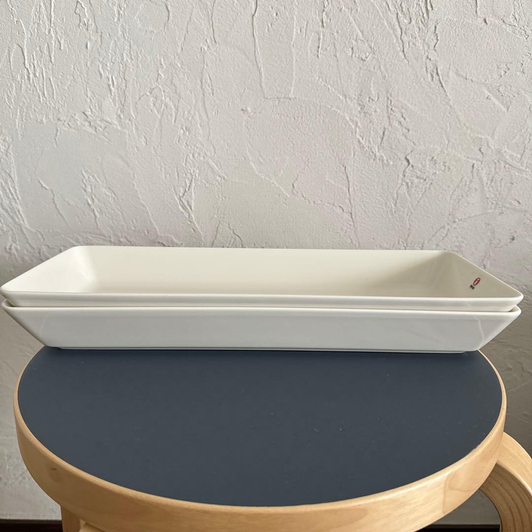 イッタラ　ティーマ プラター　ロング　ホワイト　2枚セット