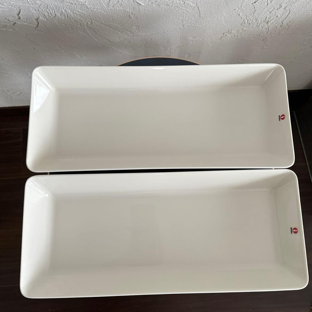 イッタラ　ティーマ プラター　ロング　ホワイト　2枚セット