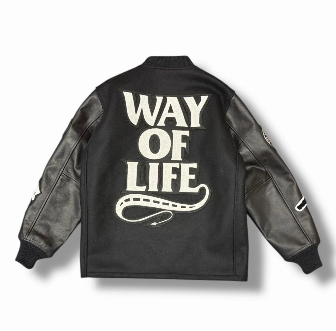 rats wtaps neighborhood レザー×メルトン ジャケットM