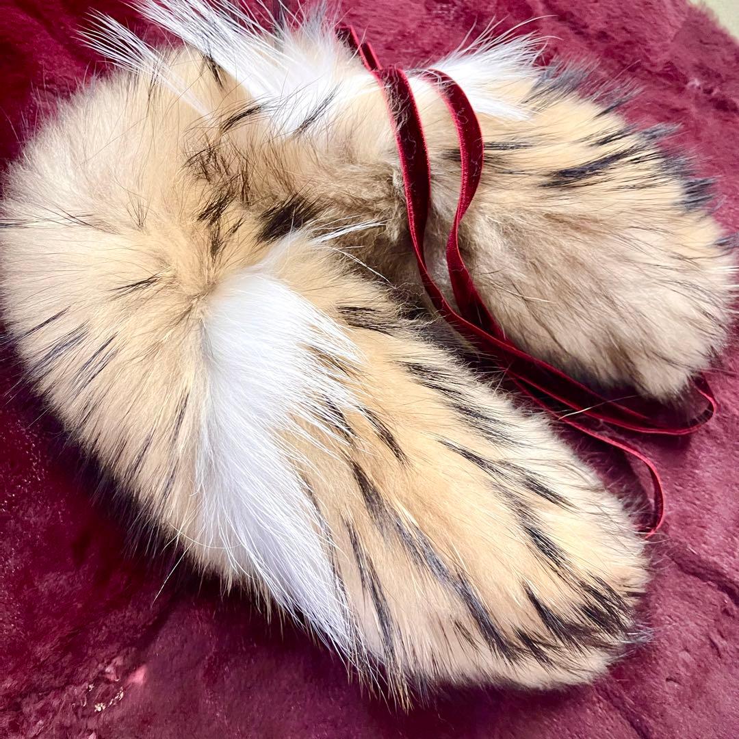 finland raccoon design tippet／品番H／日本製❣️