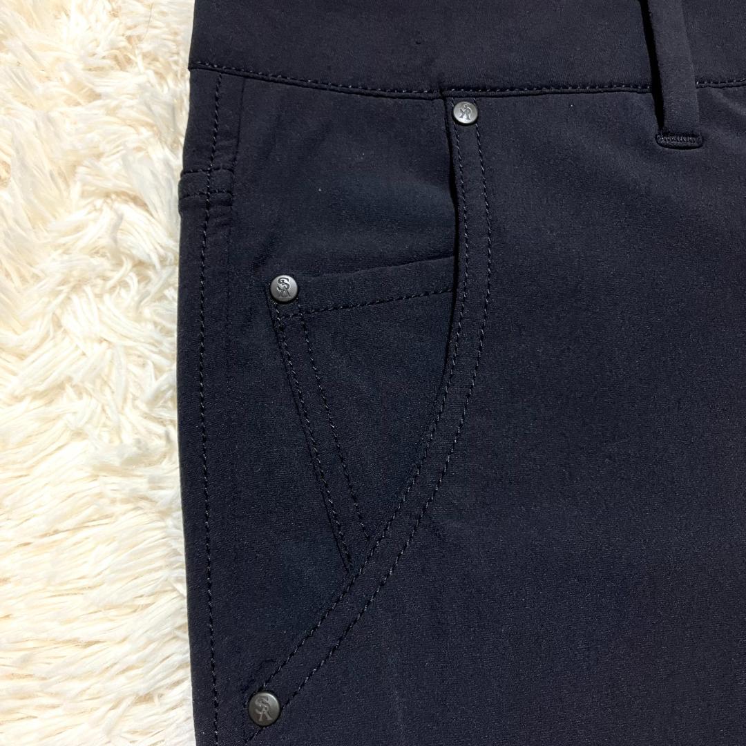 極美品✨ St ANDREWS 撥水 ストレッチ ロングパンツ 黒　M