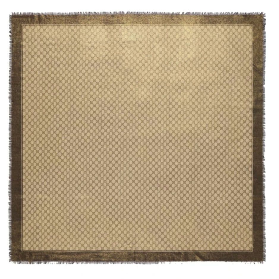 【未使用品】GUCCI GG WOOL JACQUARD SHAWL ショール