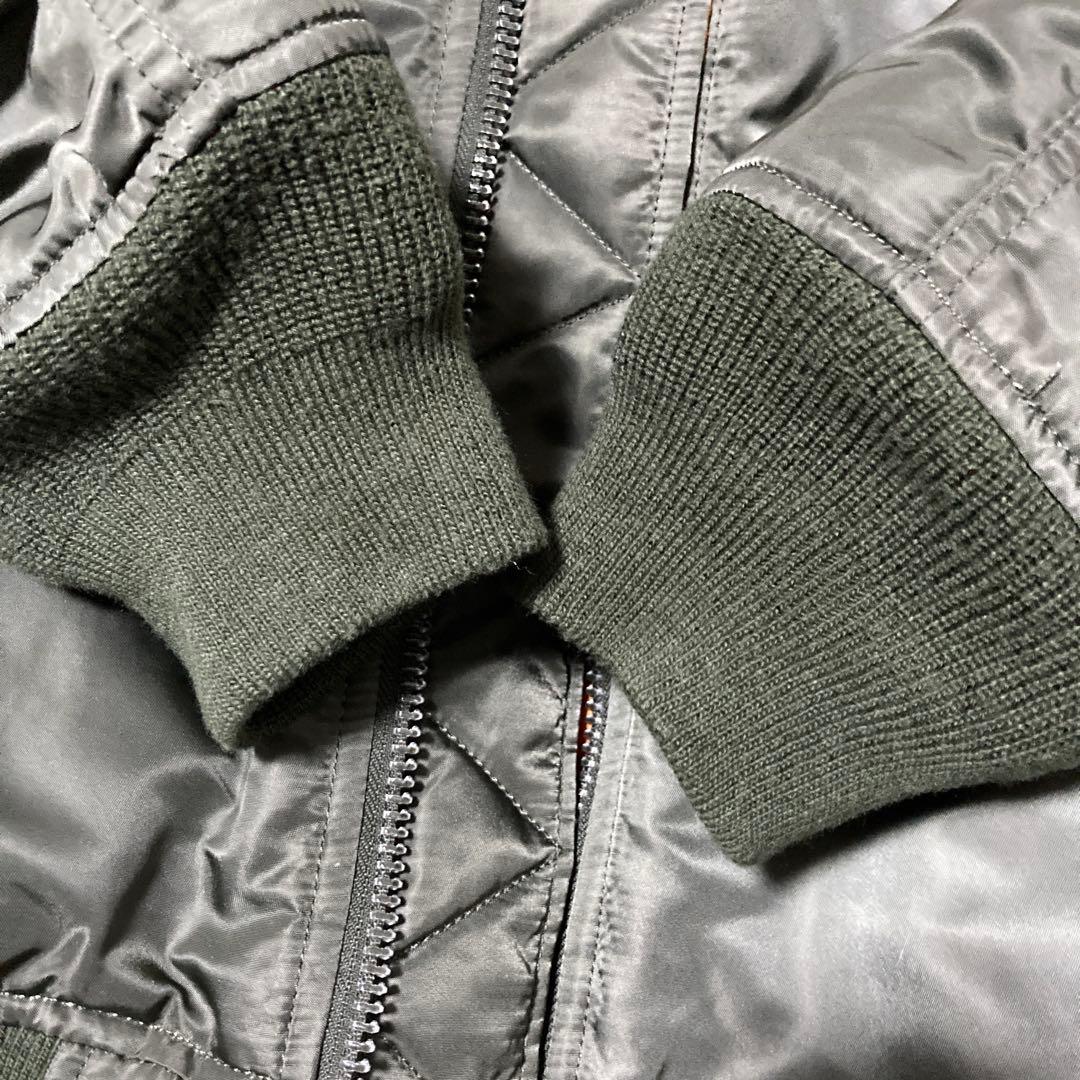 アルファインダストリー MA1 フライトジャケット XL セージグリーン