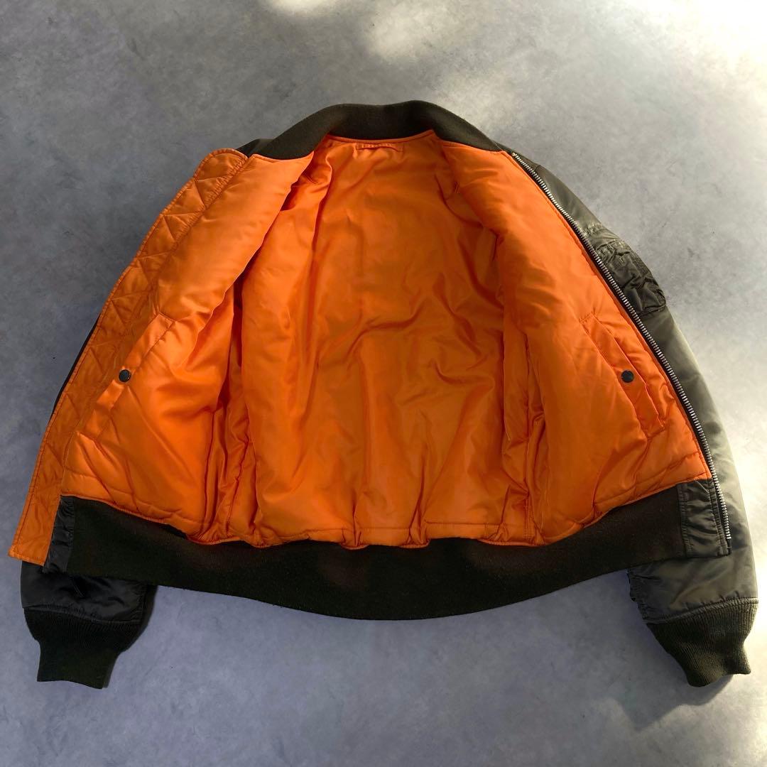 アルファインダストリー MA1 フライトジャケット XL セージグリーン