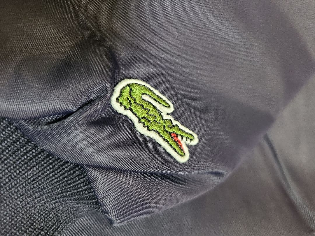 ル*ラ様 新品未使用!! LACOSTE ダブルストライプバーシティジャケットS