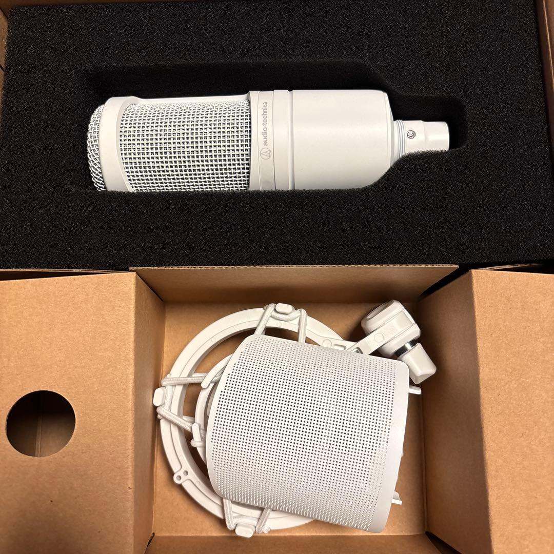 audio-technica AT2020 CWH コンデンサーマイク