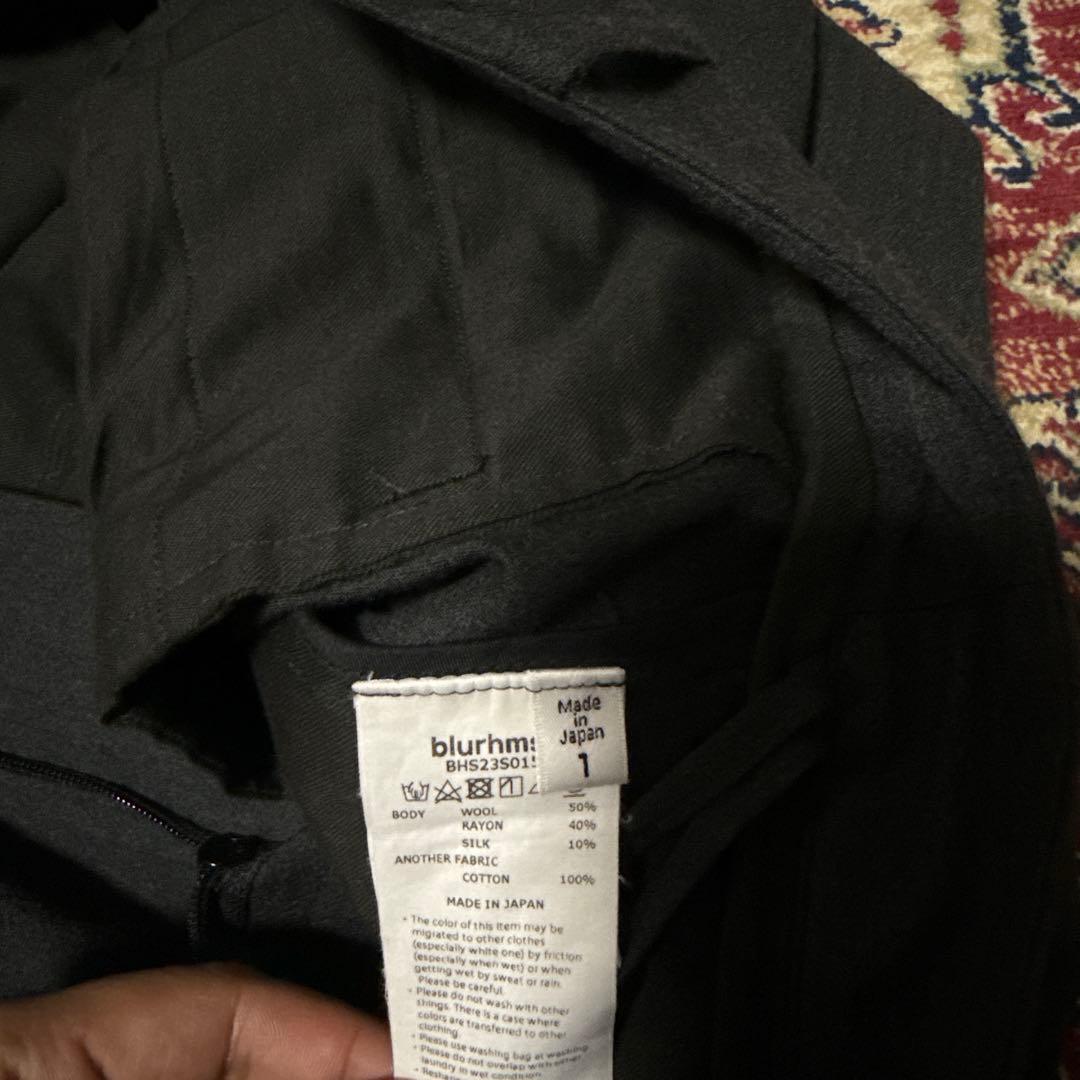 パンツ blurhmsWool Rayon Silk Super Wide Slacks