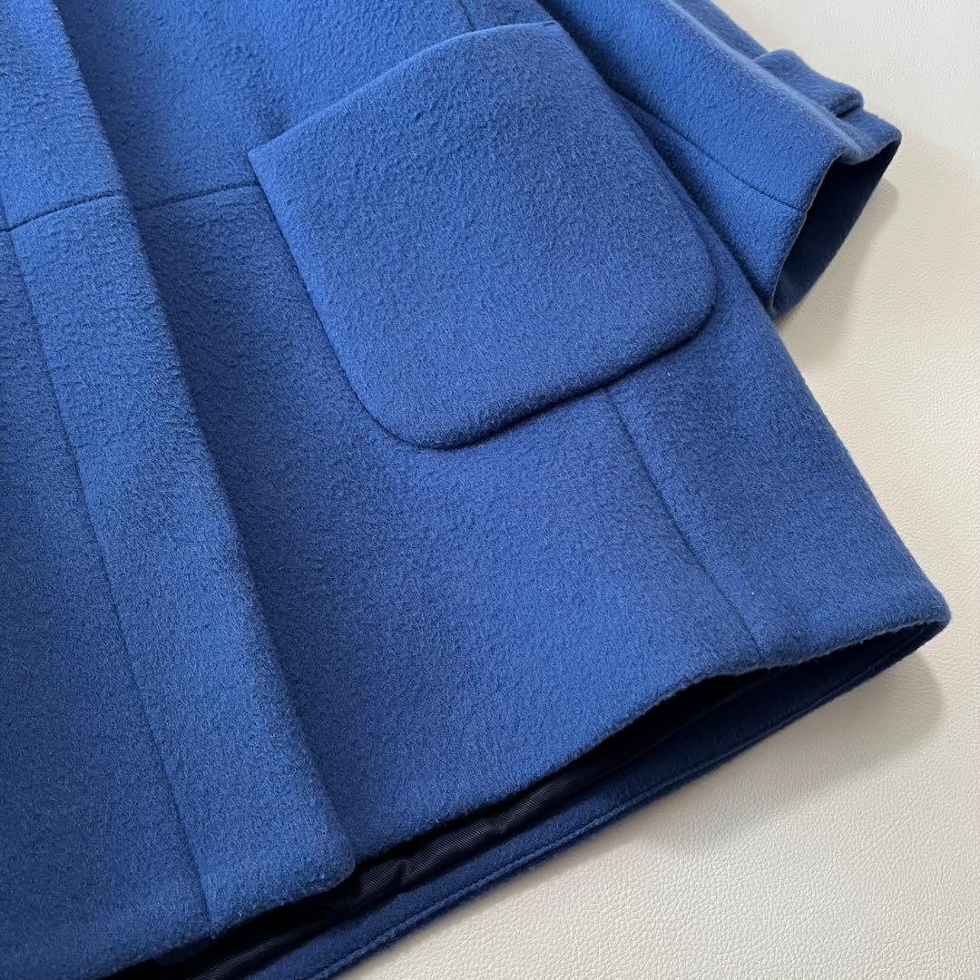 b1724＊ マリンフランセーズ ノーカラー ウールブレンド コート