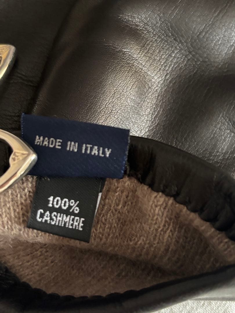 トゥモローランド　ガラグローブス　グローブ イタリア製　ラムレザー　カシミア