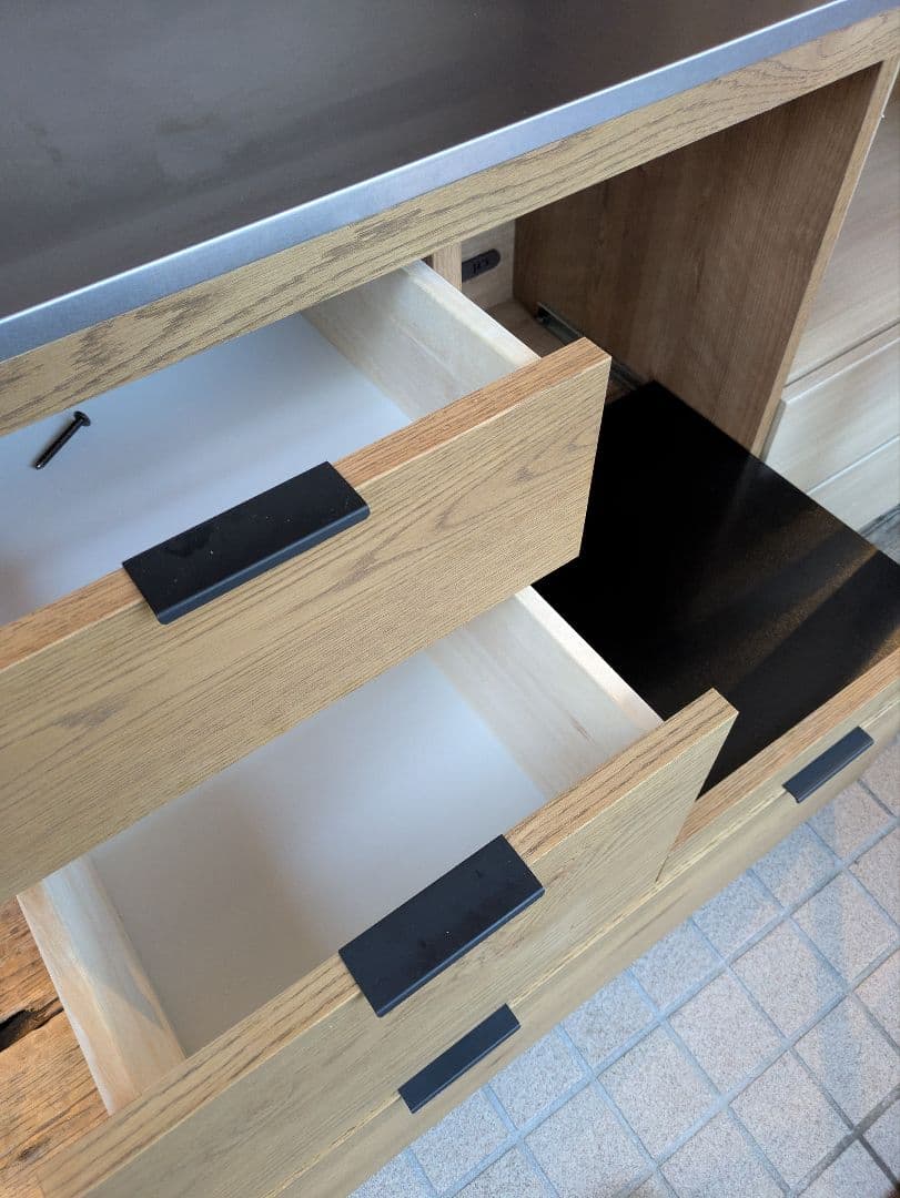 人気 unico ウニコ ADDAY キッチンボード 北欧 食器棚 レンジ台