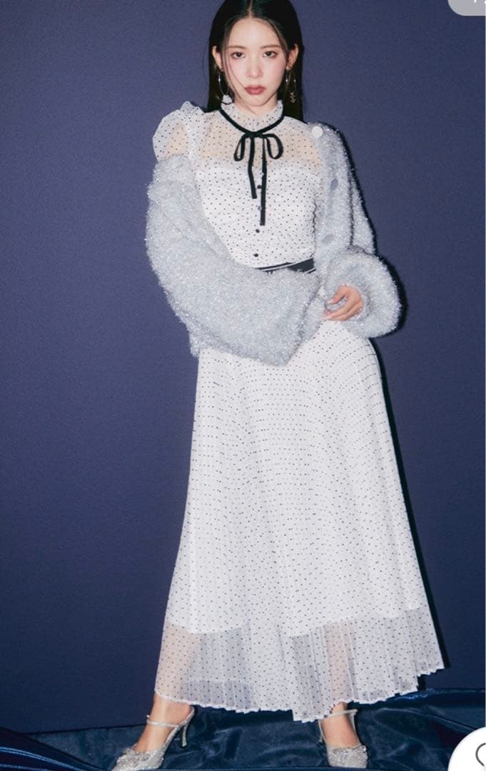 Lily brown MARY QUANTドット ロング ワンピース