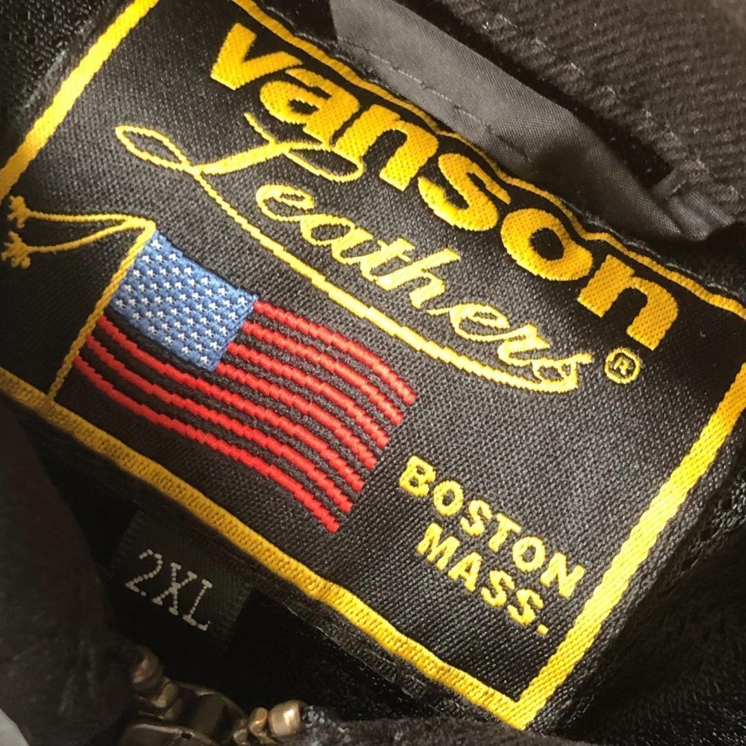 Vanson　コットン　ジャケット　2XL　新品　バイク　ウェア　バンソン