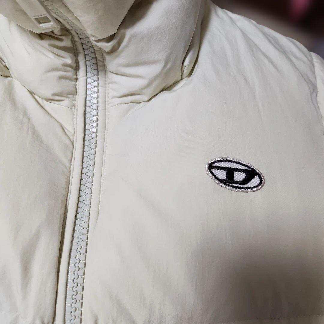 DIESEL ダウンベスト ノースリーブアイボリー