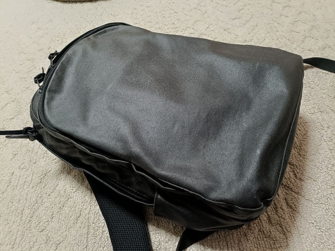 香久山鞄 センニチ帆布のバックパック チャコールブラック