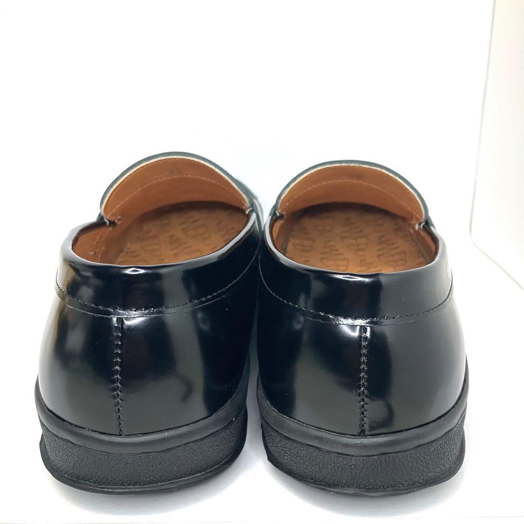 美品　MANEBU マネブ　ペニーローファー　レザー　ブラック　メンズ