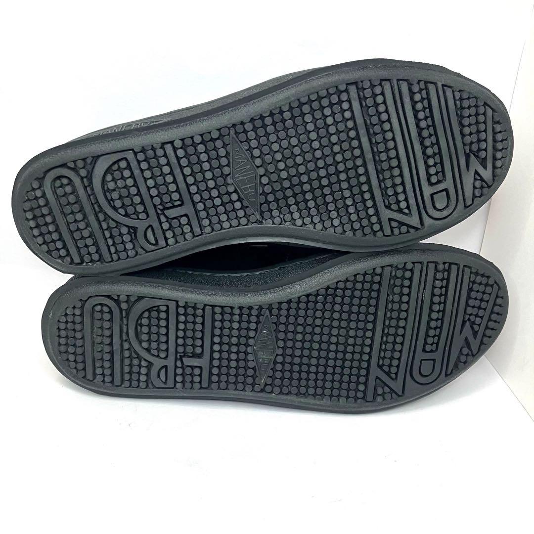 美品　MANEBU マネブ　ペニーローファー　レザー　ブラック　メンズ