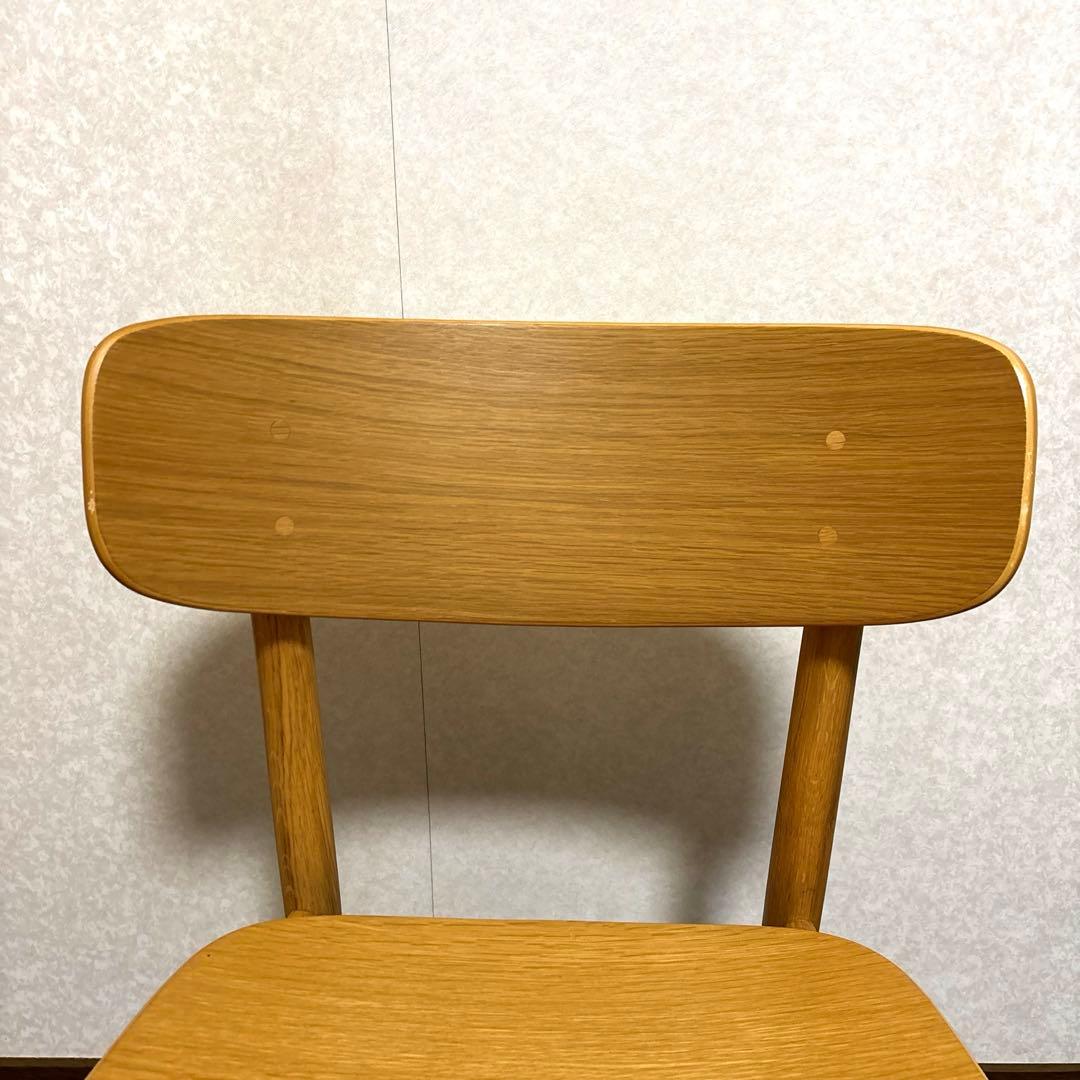 【美品】無印良品 ラウンドチェア オーク ダイニングチェア