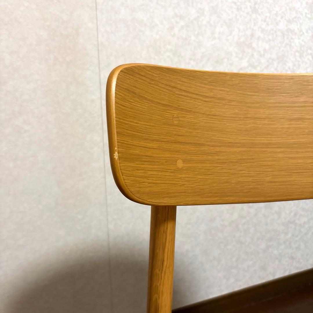 【美品】無印良品 ラウンドチェア オーク ダイニングチェア