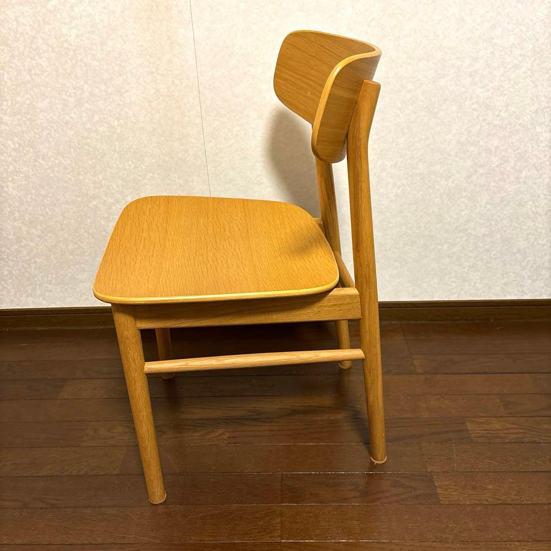 【美品】無印良品 ラウンドチェア オーク ダイニングチェア