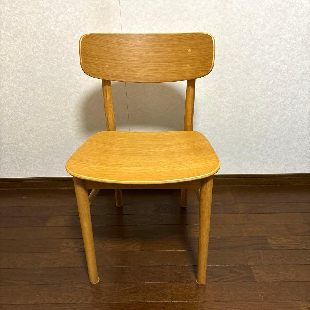 【美品】無印良品 ラウンドチェア オーク ダイニングチェア