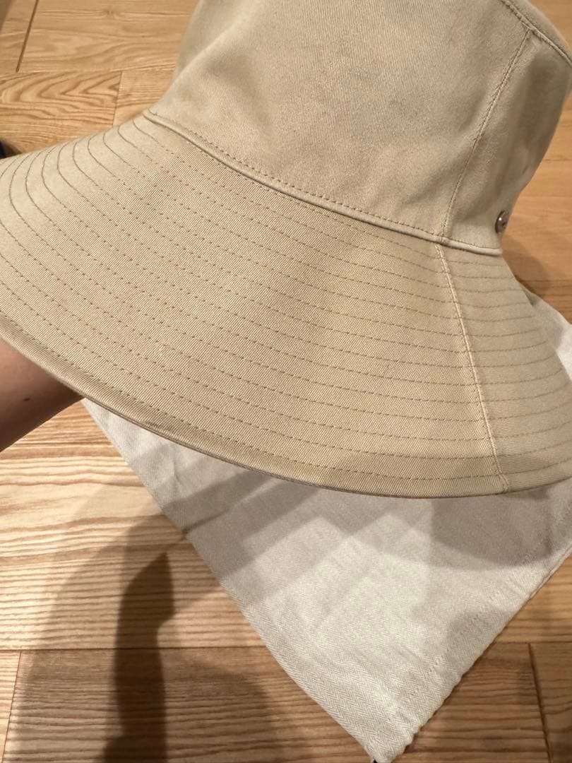 エルメス　ベージュ バケットハット