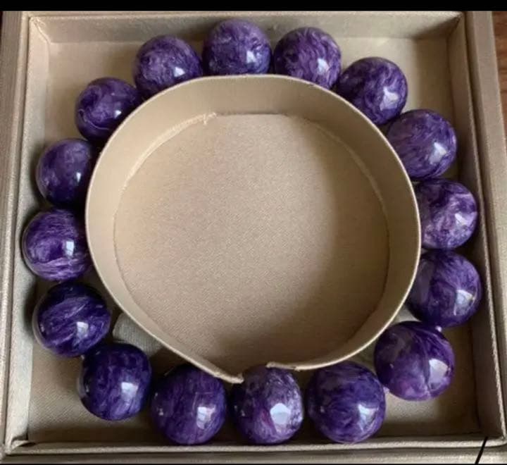 kicco様☆天然石★チャロアイト ☆ブレスレット ☆13mm