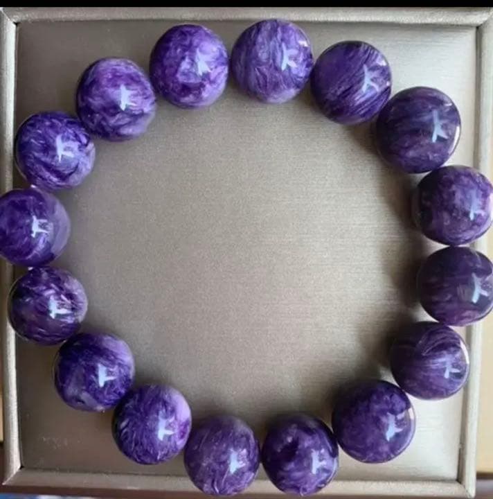 kicco様☆天然石★チャロアイト ☆ブレスレット ☆13mm