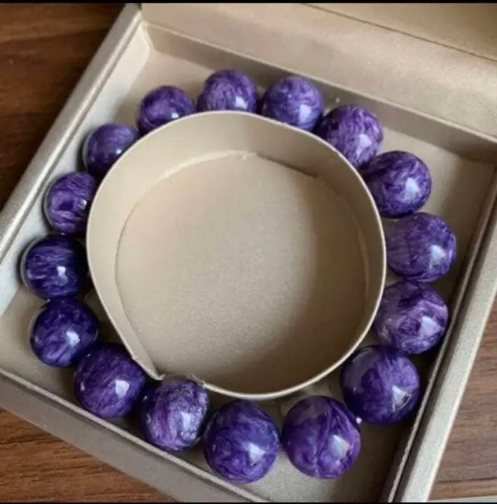 kicco様☆天然石★チャロアイト ☆ブレスレット ☆13mm