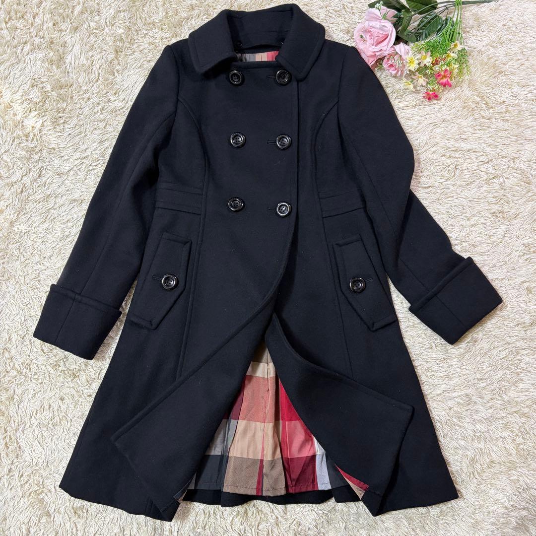 新品タグ付 ブルーレーベルクレストブリッジ ロング ノーカラー コート 2way