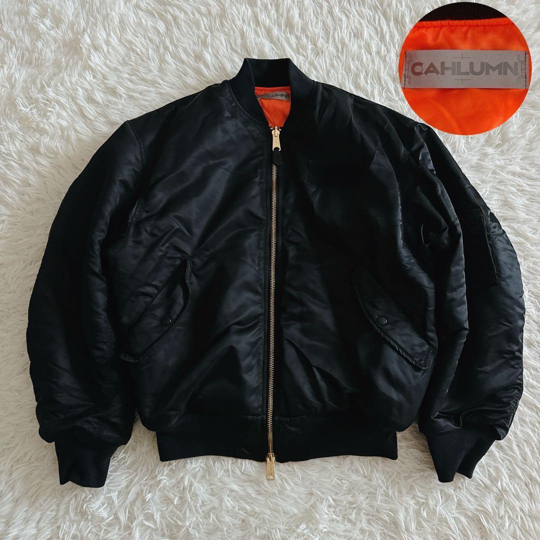 Lサイズ✨CAHLUMN MA-1 フライトジャケット 中綿入り ブラック