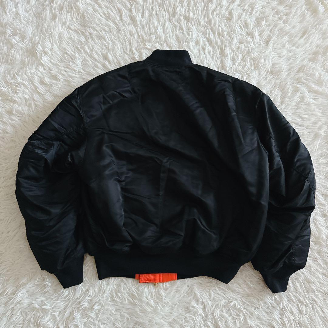 Lサイズ✨CAHLUMN MA-1 フライトジャケット 中綿入り ブラック