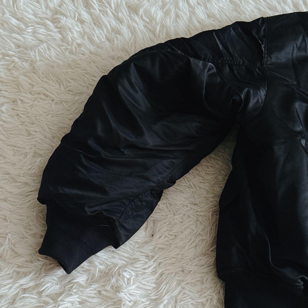 Lサイズ✨CAHLUMN MA-1 フライトジャケット 中綿入り ブラック