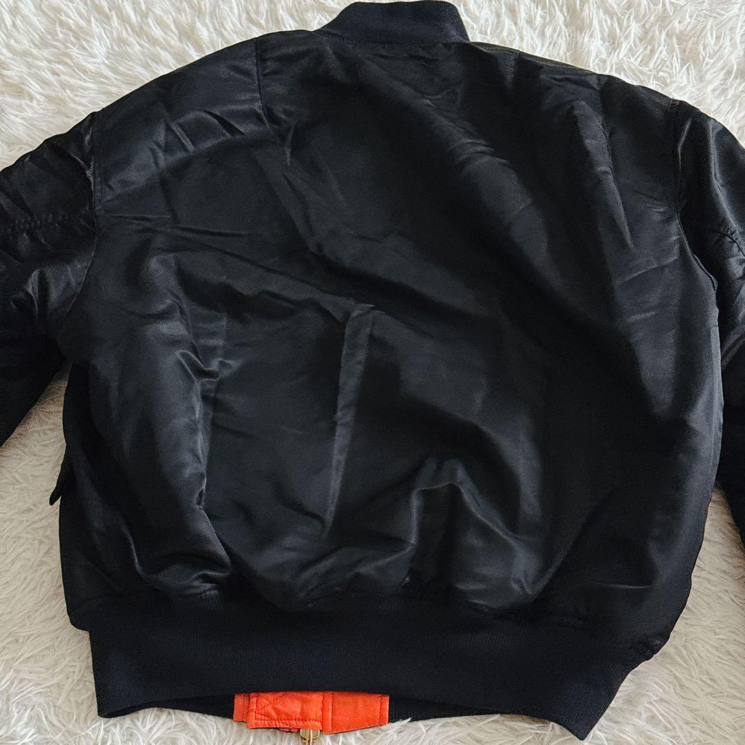 Lサイズ✨CAHLUMN MA-1 フライトジャケット 中綿入り ブラック