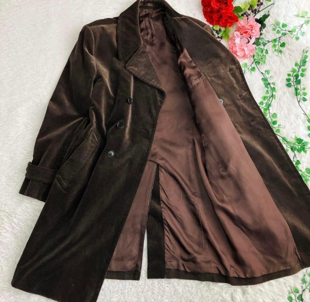 Paul Smith ポールスミスダブルチェスターコート ロング コーデュロイ