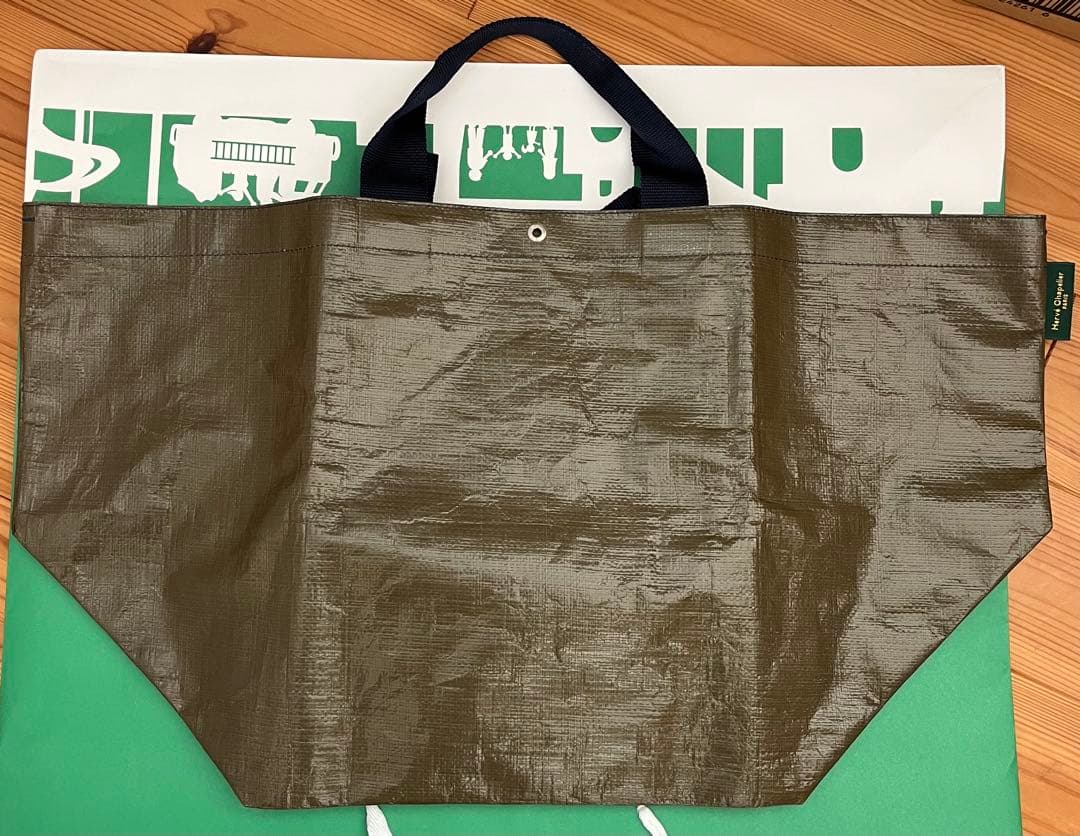 エルベシャプリエ　2013PP ビーチバッグ　ムース×マリン