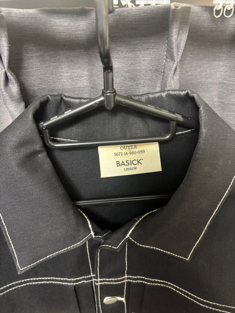 ジャケット・アウター basicks 2ND TYPE DENIM JACKET BLACK