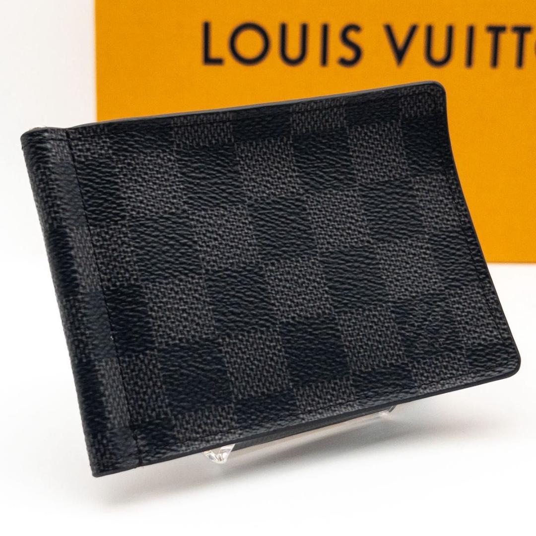 【極美品】ルイヴィトン　ポルトフォイユパンス　マネークリップ　ダミエグラフィット