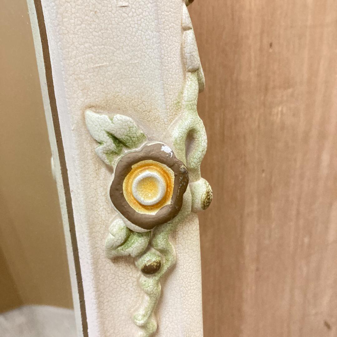 アンティーク調　ロココ調　ウォールミラー　壁掛け　鏡