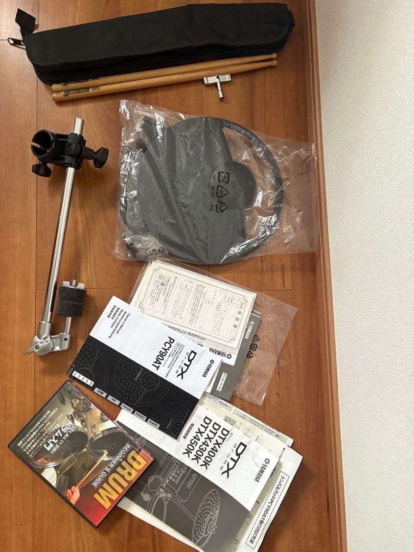 椅子付き ヤマハDTX430K 未使用追加シンバル有り 電子ドラムセット