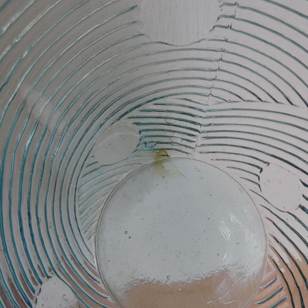 あめや瓶　ガラス瓶アルミ蓋付き　薄い青　戦前