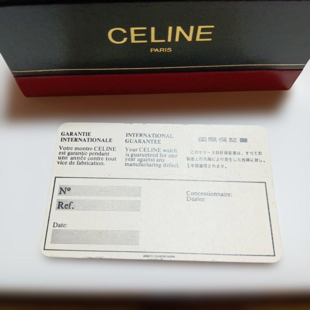 CELINE アナログ腕時計 ゴールドケース スモセコ 電池切れ 現状渡し