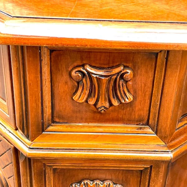 イタリアアンティーク　サイドボード　コンソールテーブル　花台　電話台