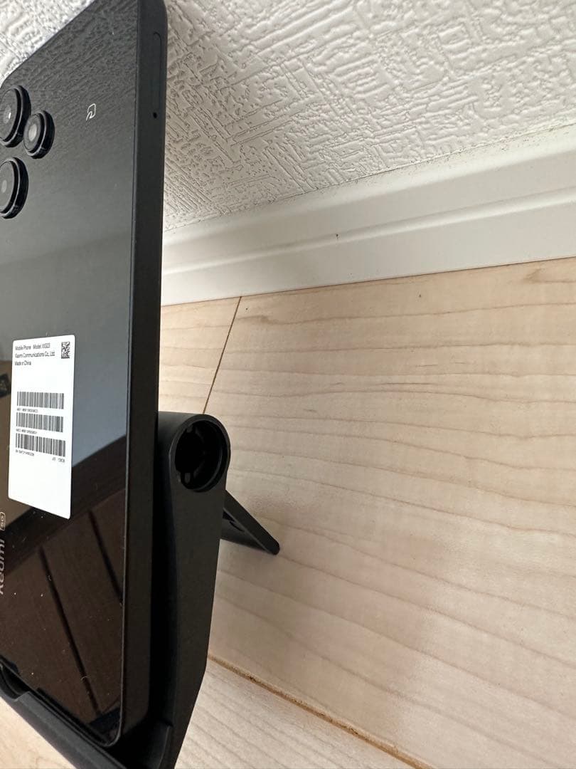 Xiaomi Redmi 12 5G 本体 ブラック クリアケース付き