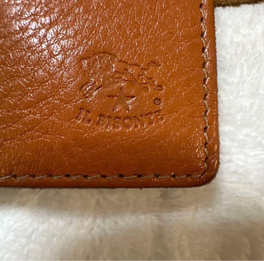 IL BISONTE（イルビゾンテ） 本革 二つ折りレザースクエアウォレット